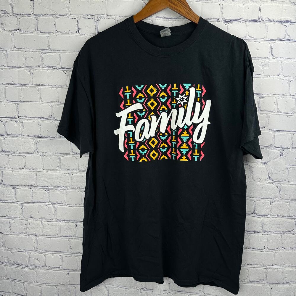 San Antonio Spurs Family Venue Shirt Fiesta Colors Black Size XL